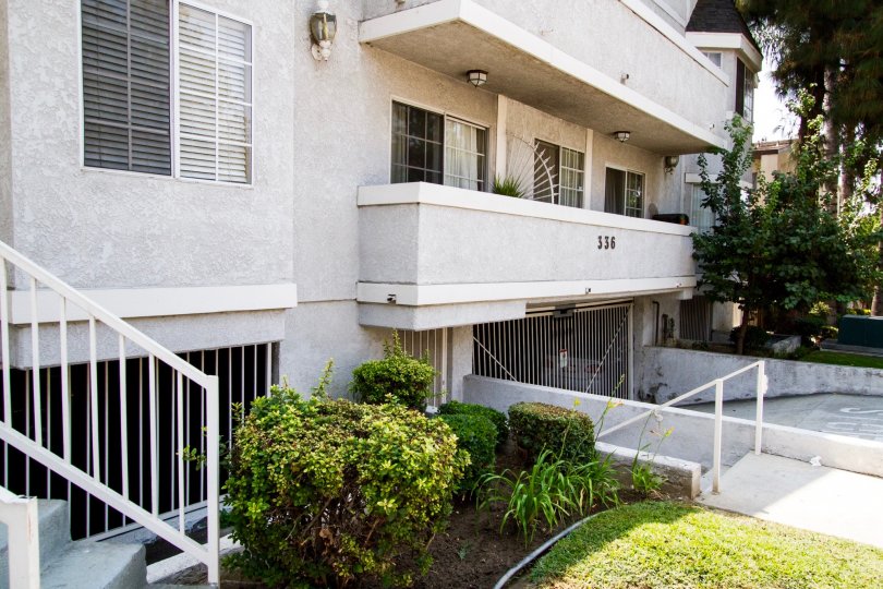 The landscaping around the Delux Verdugo Condominiums