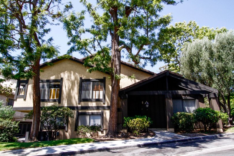 The sidewalk in front of Raintree Condominiums in Culver City