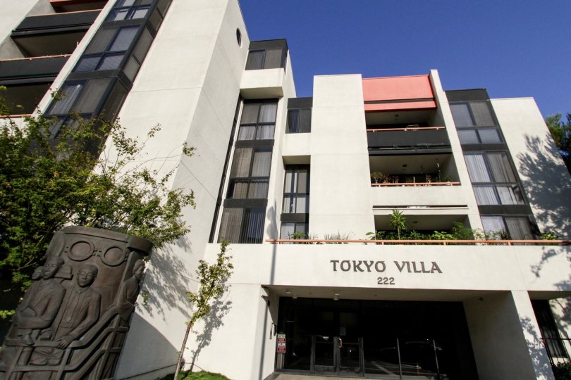 The entrance into Tokyo Villa in Downtown LA