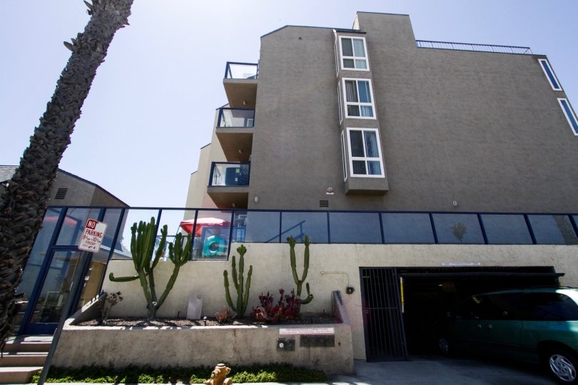 The Ocean Terrace condos have gated parking garages