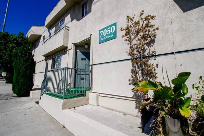 The address on the Park La Cienega building in Inglewood
