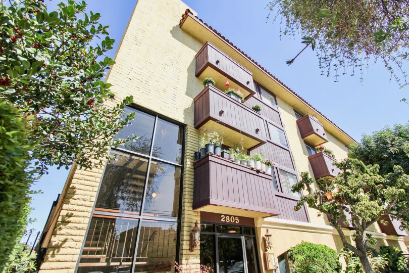 The balconies seen at 2805 E 3rd St