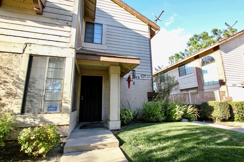 The entrance into a unit within Golden Point