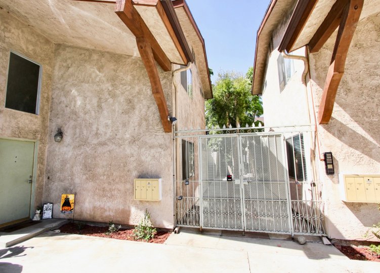 The gate into La Mason