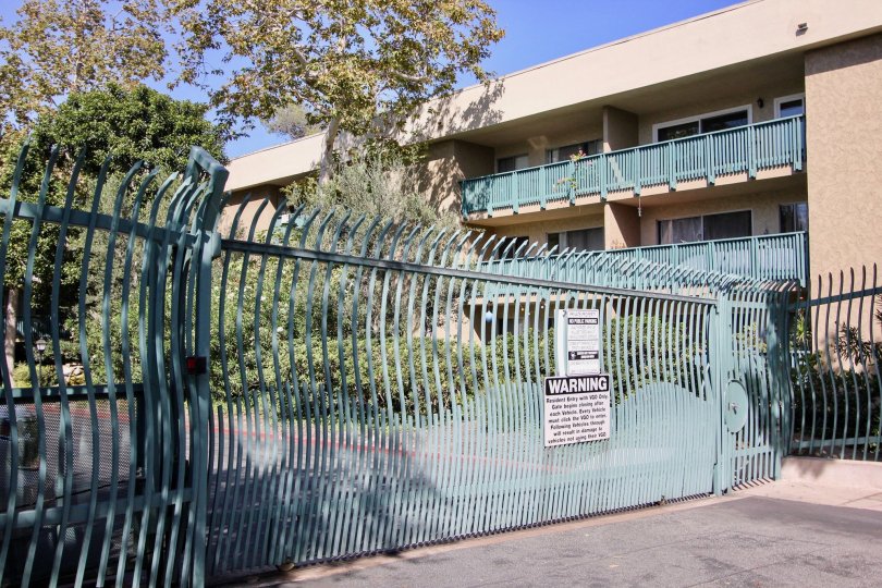 The fence around Stoneybrook Villas