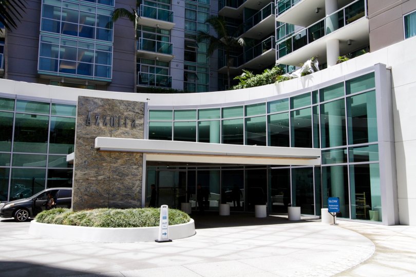 The entrance into the Azzurra in Marina Del Rey