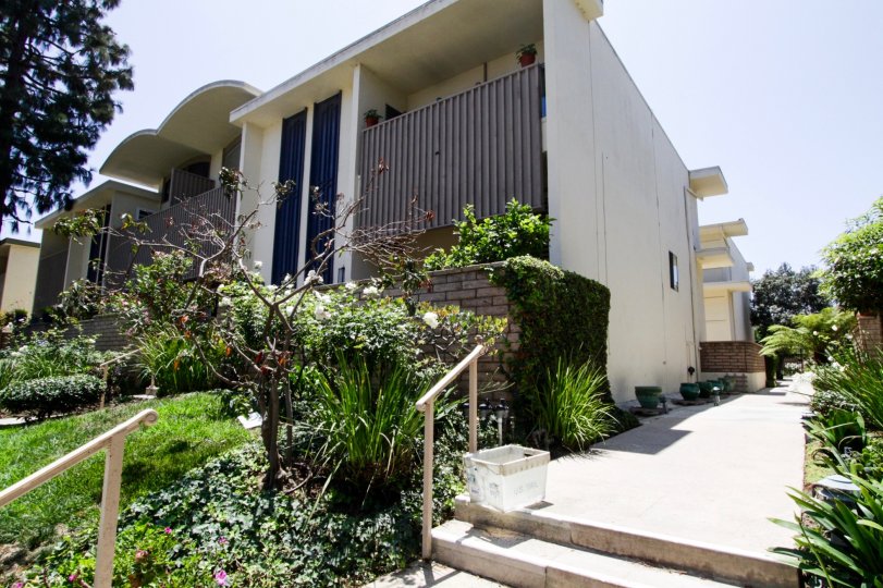 The stairs leading up to the Villa Rapallo in Marina Del Rey