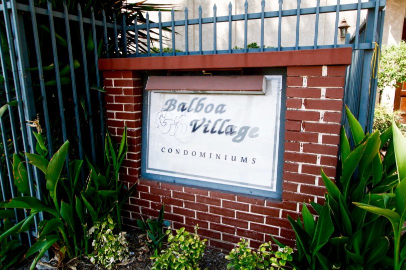 The sign for Balboa Village