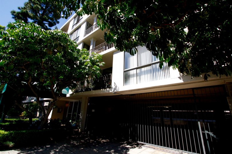 The parking garage for residents of Regency Del Mar