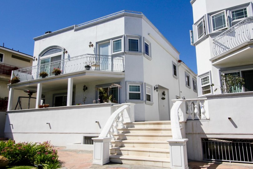 The stairs up to Jade Townhomes