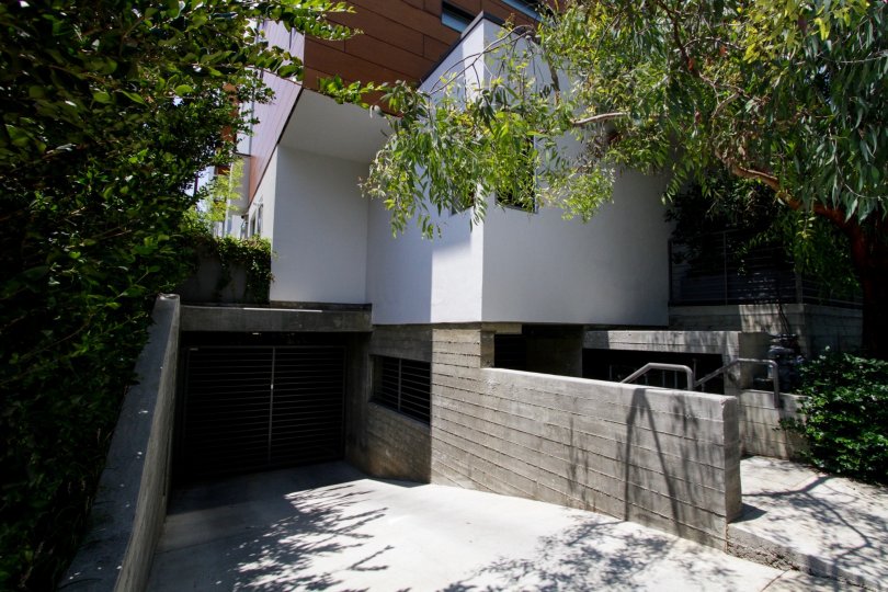 The parking for Hacienda Lofts