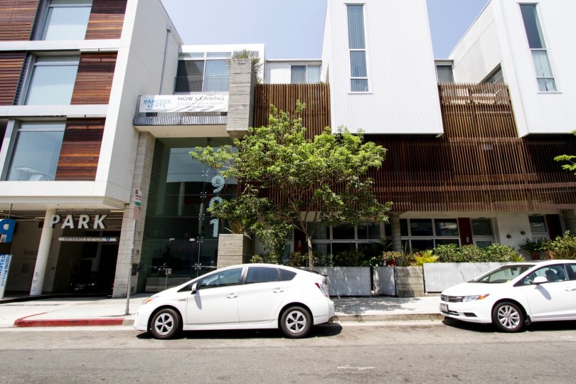 The entrance into Hancock Lofts