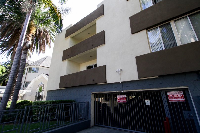 The parking for Laurel Condos