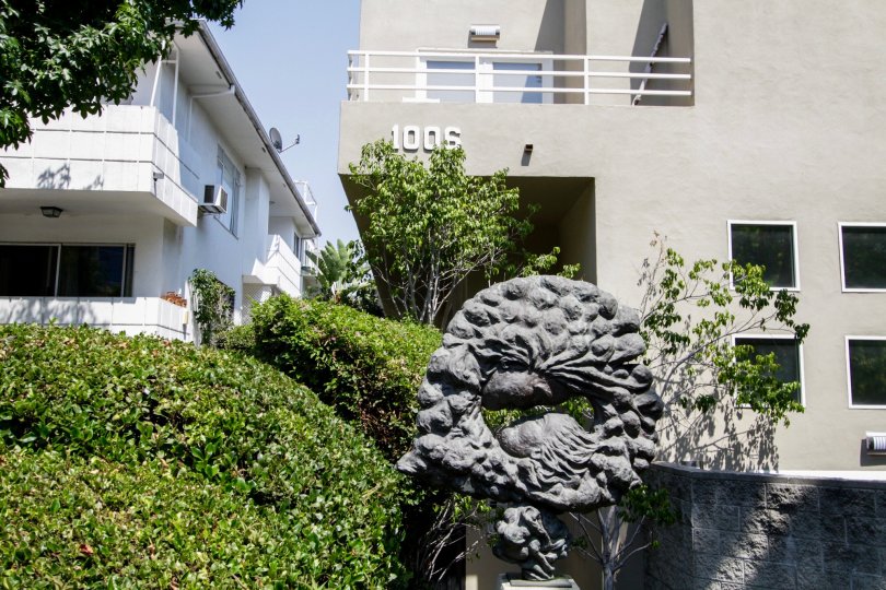 The address of the Nouveau West Villas written on the building