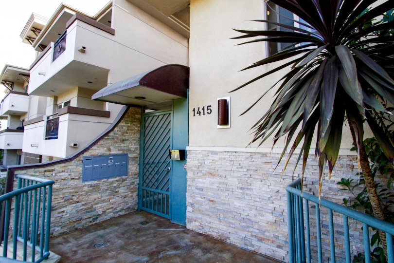The gated entrance into The Quartet