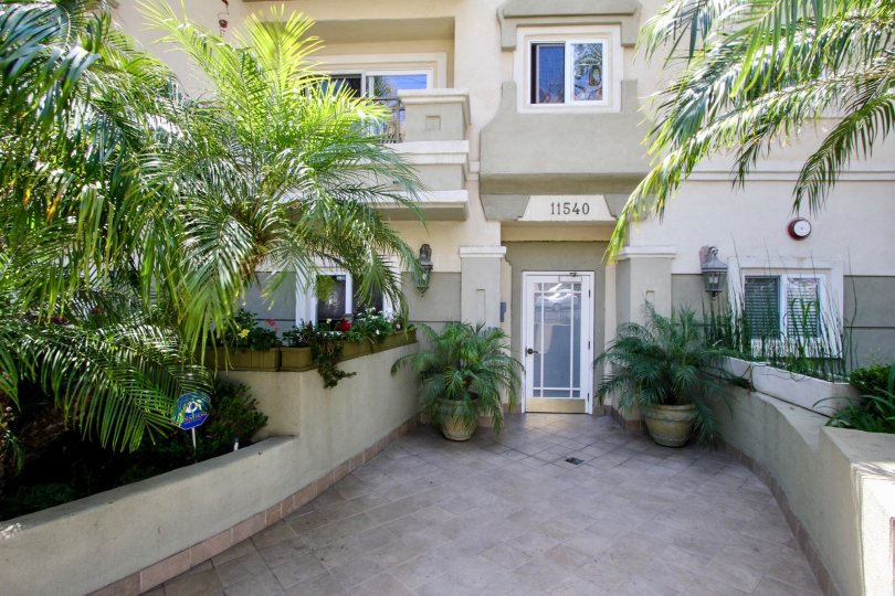 Exquisite and impeccable walk way of 11540 The Rochester apartment, West la, California