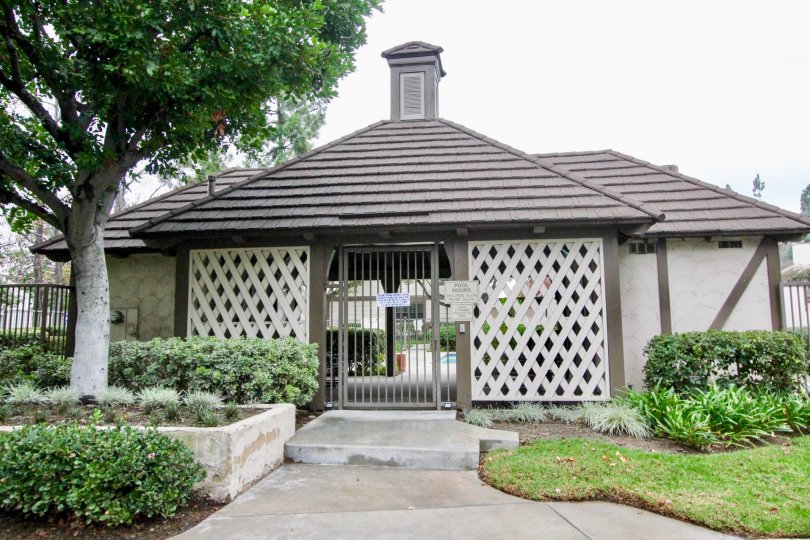 Beautiful carved villa with lawn and trees in The Gables of La Habra