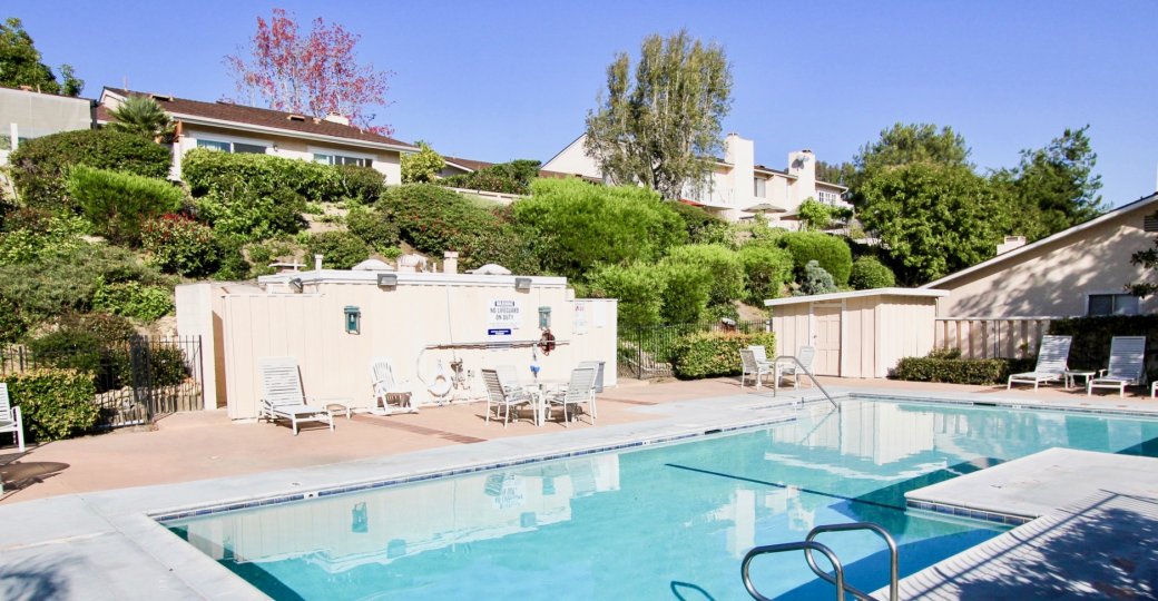 Large pool in El Niguel Terrace, Laguna Niguel California