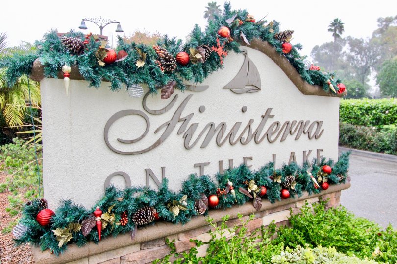 Nice decoration made on Finisterra on the lake in city Mission Viejo