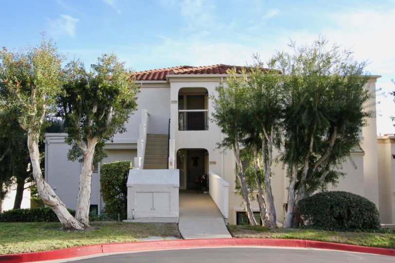 Frontal view of Mallorca Condo unit shows ramp for ADA convenience