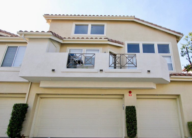 Lovely tiled roof mutl-family housing units in the Cabo Vista community of Rancho Santa Margarita, California