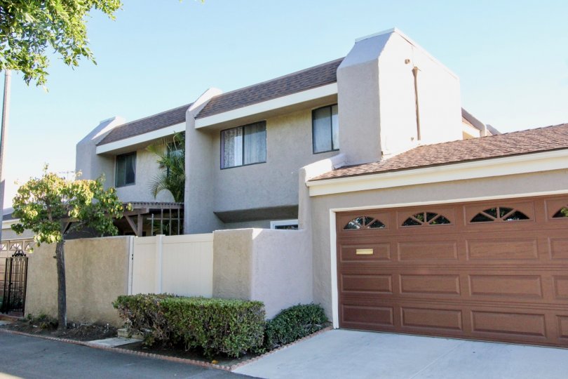 A car porch is situated nearby the house in the Stanton Park Townhomes.