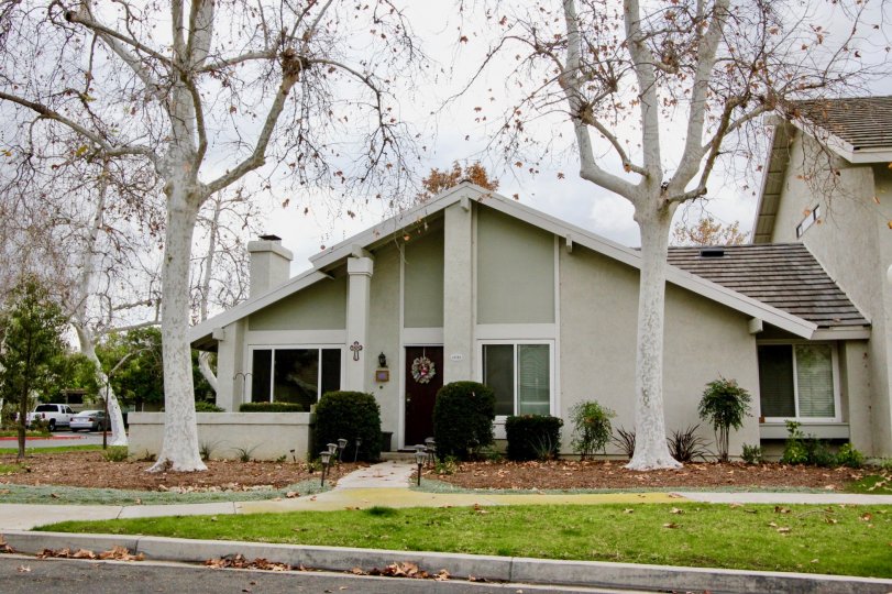 Small fancy white home, Rancho Dominguez Townhomes in Yorba Linda California