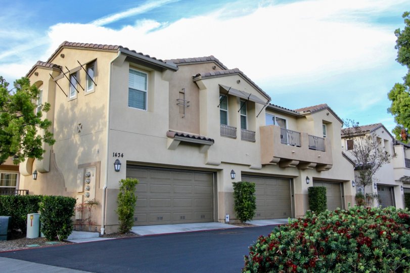 Plenty of parking at these townhomes in the Cortina Communityin sunny Chula Vista, CA