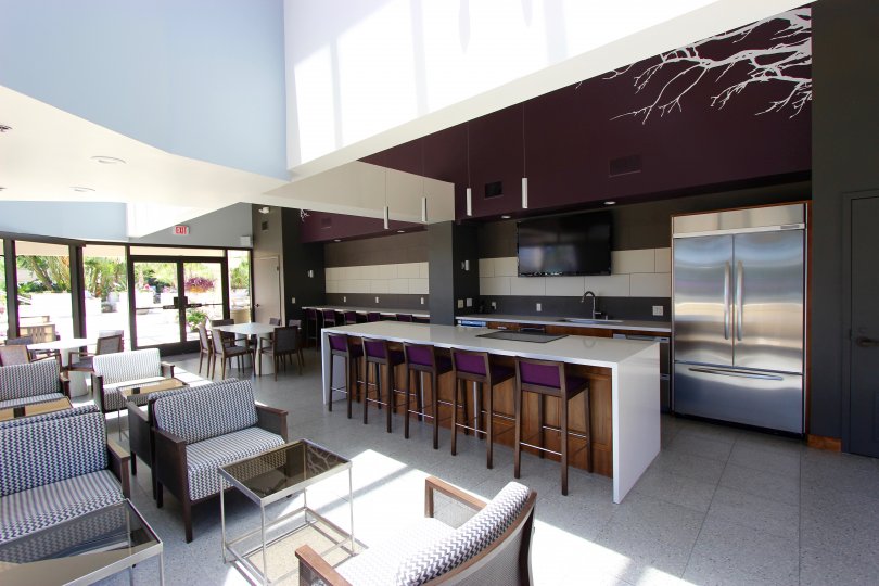 Large public kitchen space for your use at Harbor Club.