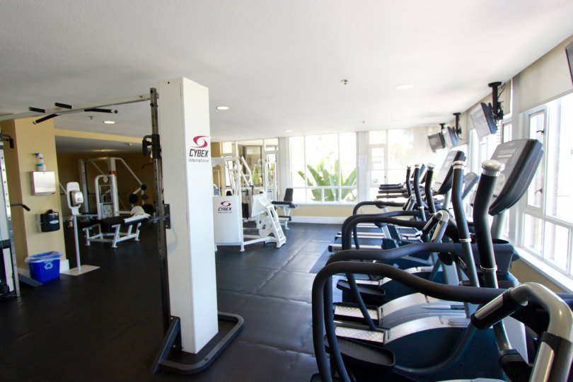 The gym in the Park Place complex in Downtown San Diego CA