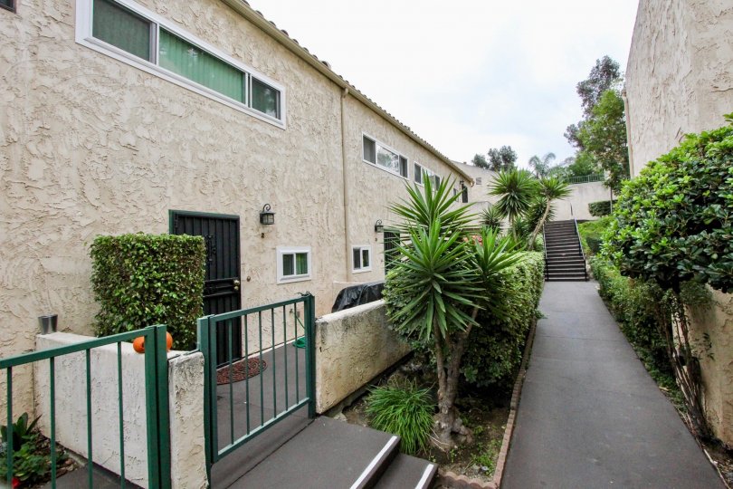 A sunny day in the Villa De Fanta with residential building and plants.