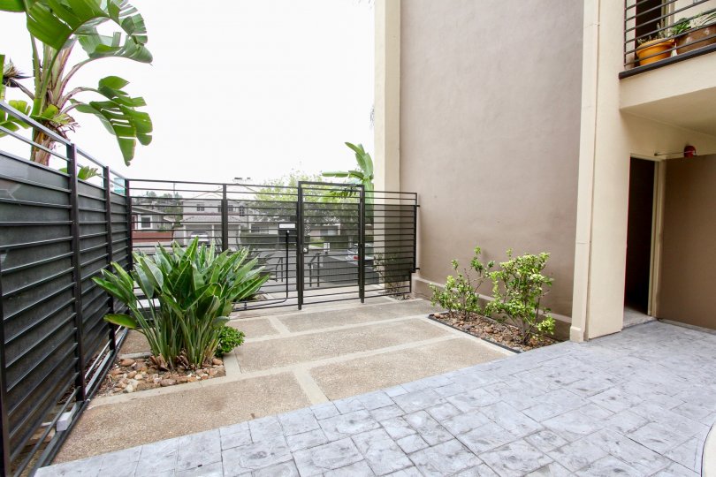 Patio balcony near residence at Louisiana Condominiums in North Park California