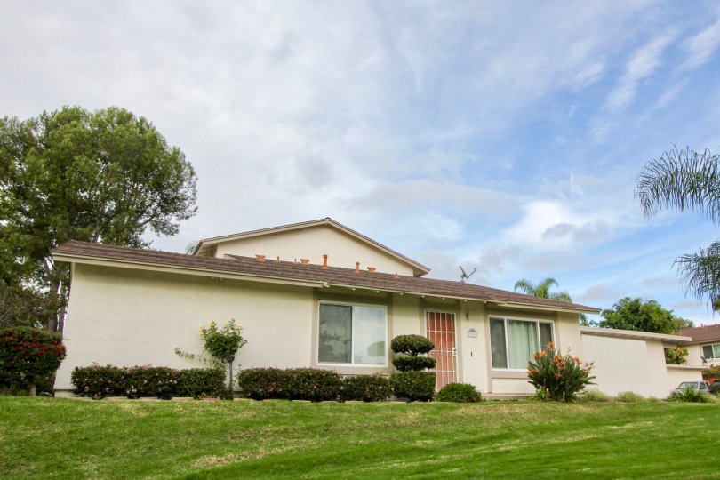 Bay Shores, Oceanside, California, blue sky, lawn