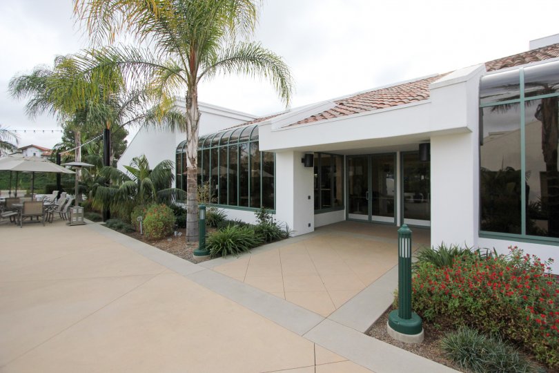 The front of a building that appears to be in Ocean Hills Country Club