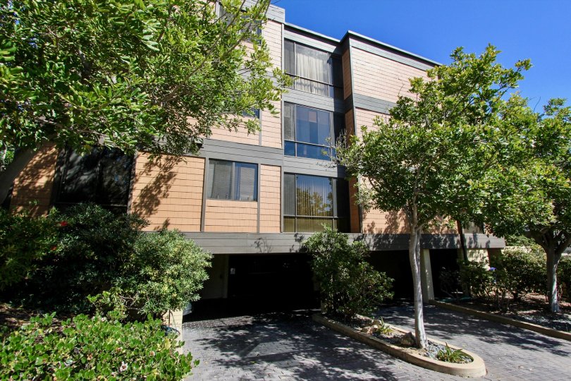An apartment at La Playa in Point Loma CA, surrounded by trees