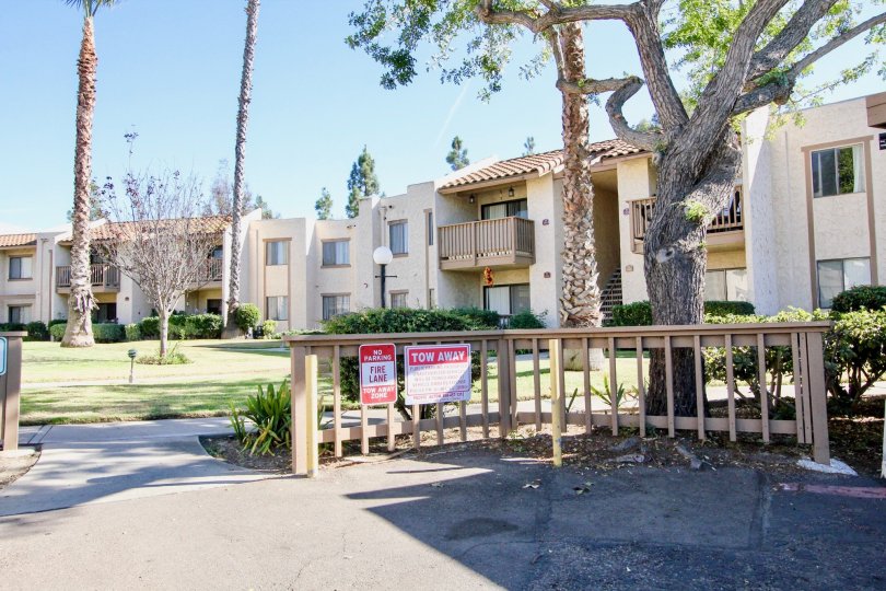 Two story housing units at Bernardo Terrace in Rancho Bernardo California