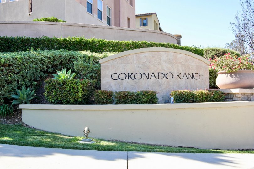 A sunny and clear blue skies day in the community of Coronado Ranch